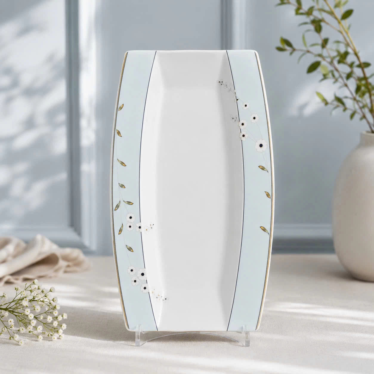 Đĩa Oval Катерина Wildflower 31.5cm| Sứ xương | WILDFLOWER