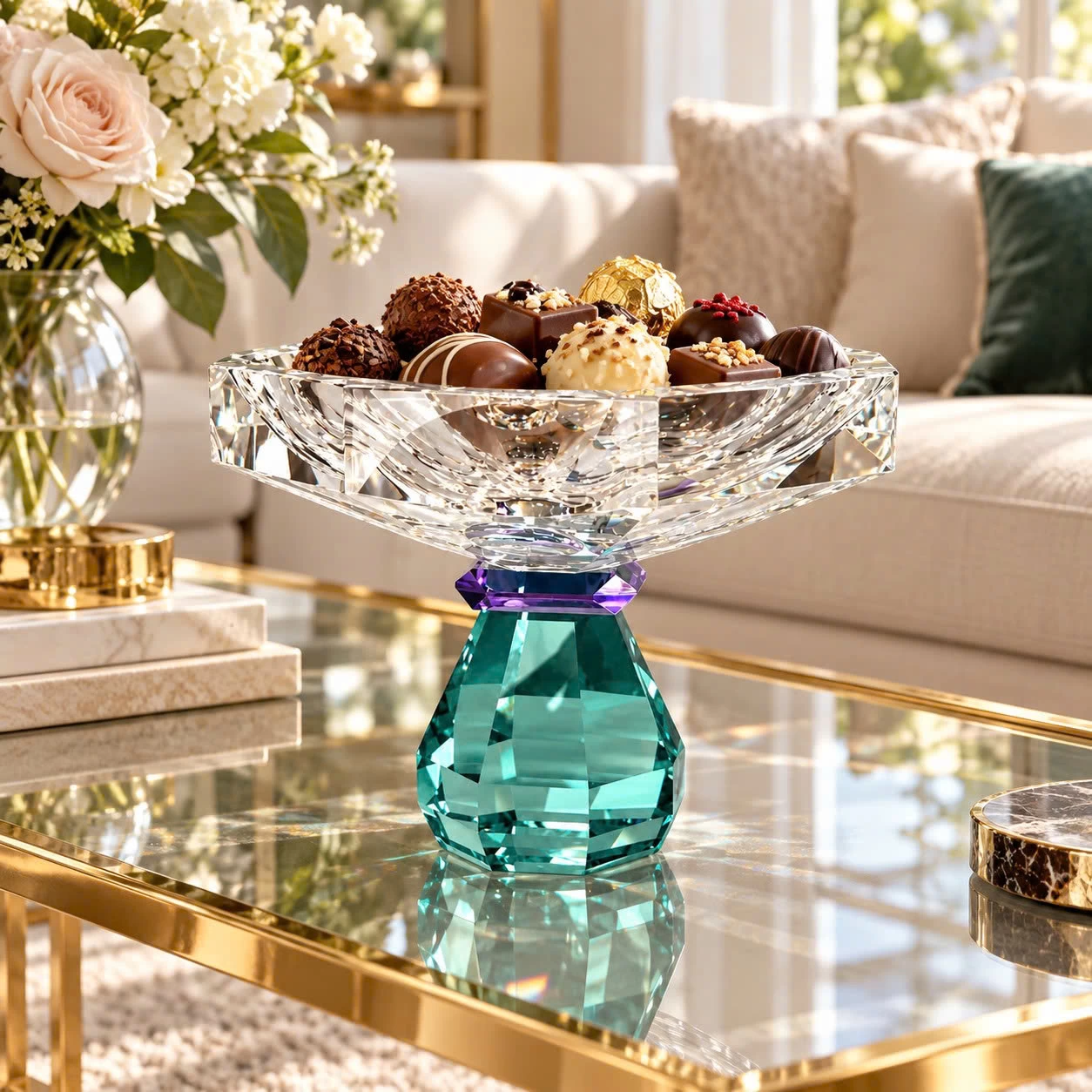 Khay pha lê KA Bleuvert Катерина 14.0cm | Crystal Katerina